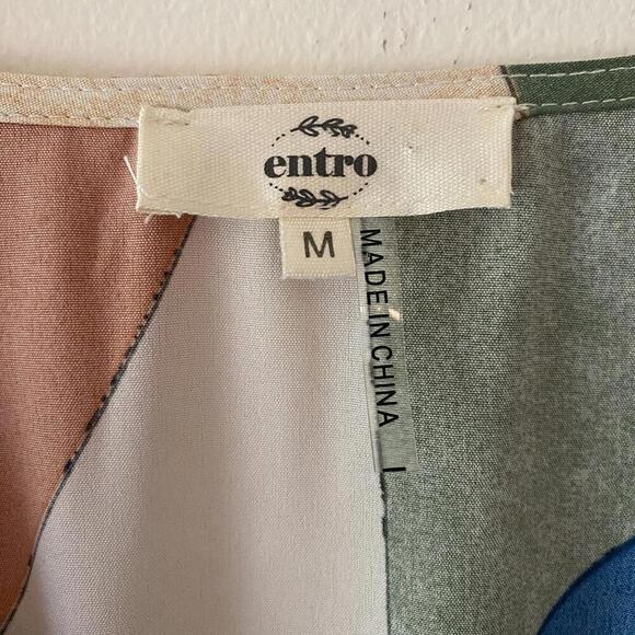 BOUTIQUE ENTRO kaleidoscope multicolor midi dress - Picture 2 of 6